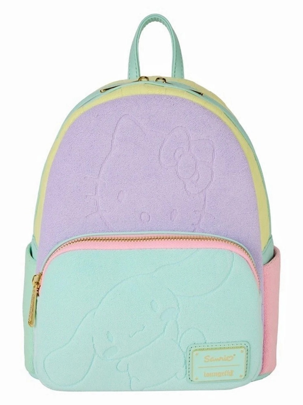 Loungefly LE Sanrio Characters Pastel Color Block Minibackpack NWT